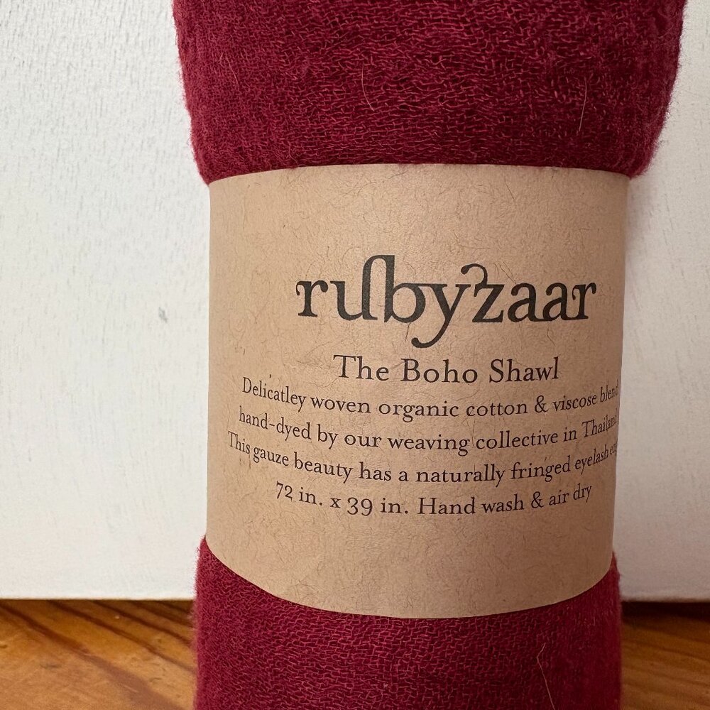 Ruby Zaar BoHo Shawl